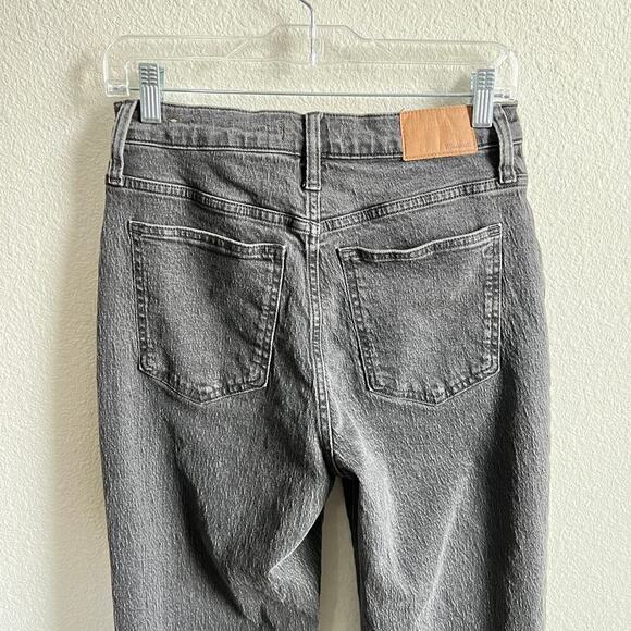 Madewell Perfect Vintage Straight Leg Jean Women's 27 High Rise Black Wash - Picture 4 of 8